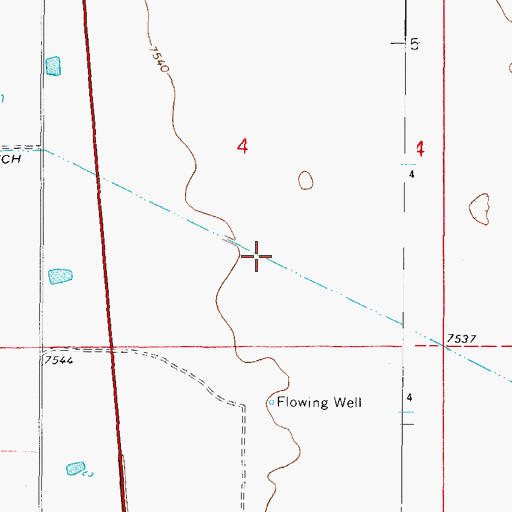 Topographic Map of Gibson Ditch, CO