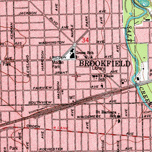 Topographic Map of Holy Covenant Metropolitan Church, IL