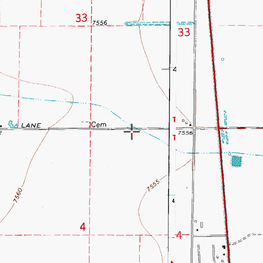 Topographic Map of Streator Lateral, CO