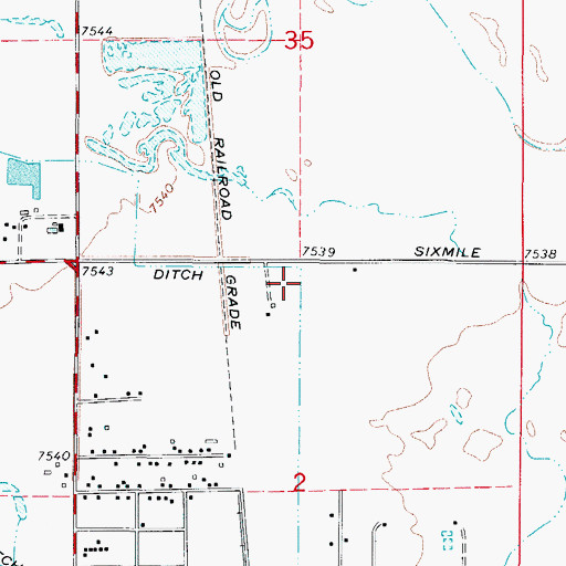 Topographic Map of Maddux Ditch, CO