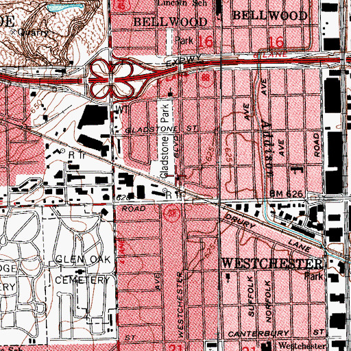 Topographic Map of Faith Lutheran Church, IL