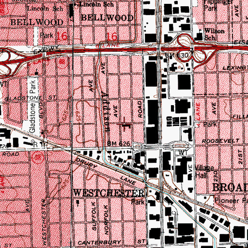 Topographic Map of Grace Evangelical Lutheran Church, IL