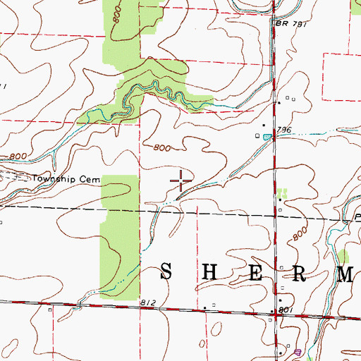 Topographic Map of Weymouth Post Office (historical), OH