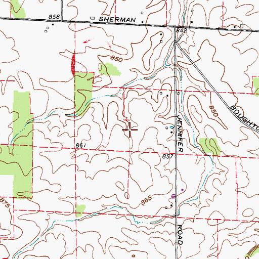 Topographic Map of Windfall Post Office (historical), OH
