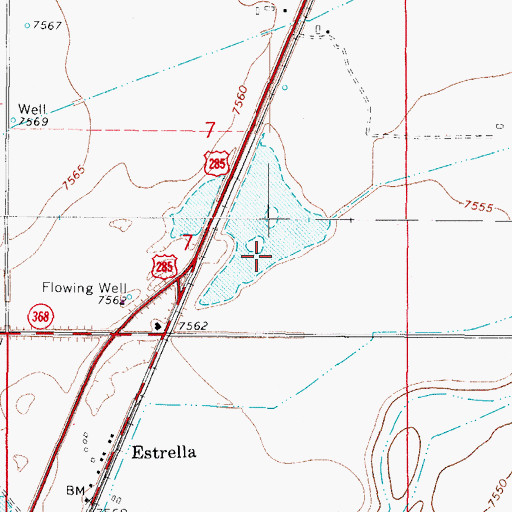 Topographic Map of Empire Lateral, CO