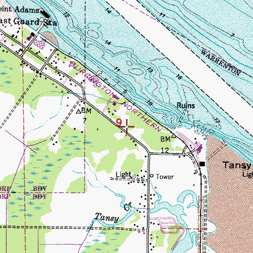 Topographic Map of Carruthers Memorial Park, OR