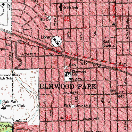 Topographic Map of Kathy Torpe Park, IL