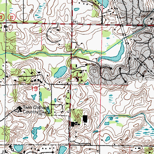 Topographic Map of Congregation Beth Judea, IL