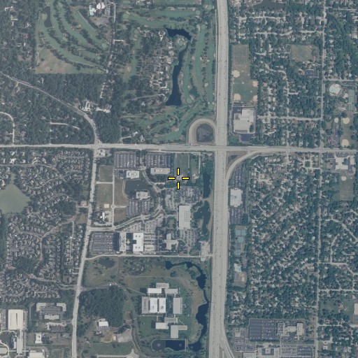 Aerial/Satellite Image of Congregation Beth Or, IL