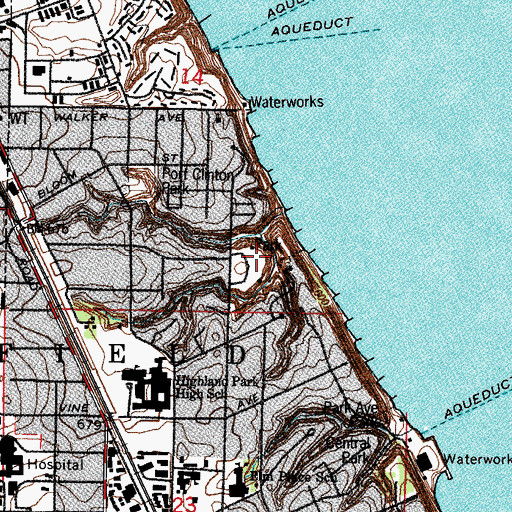 Topographic Map of Moraine Park, IL