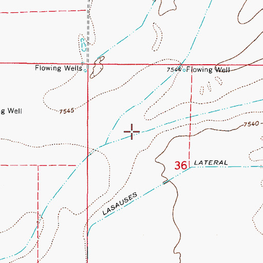 Topographic Map of Twentyfoot Lateral, CO