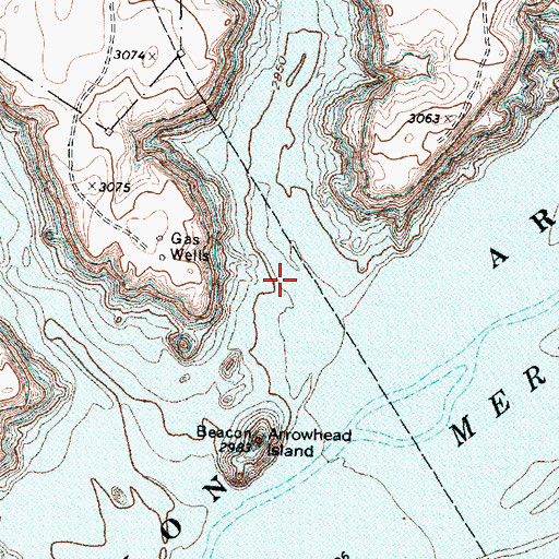Topographic Map of Bugbee Canyon, TX
