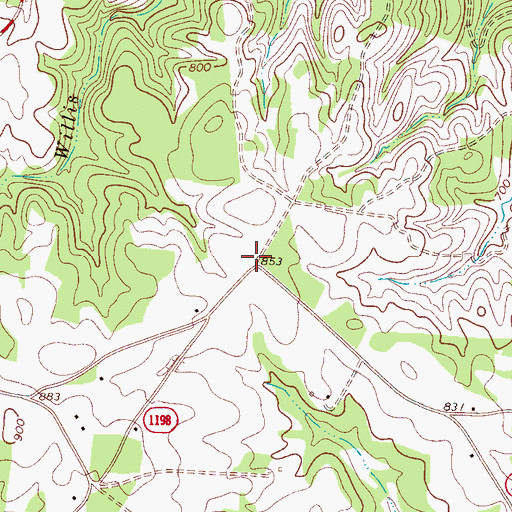 Topographic Map of Palmer School (historical), NC
