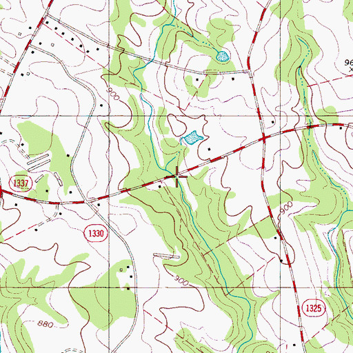 Topographic Map of Rock Ford, NC