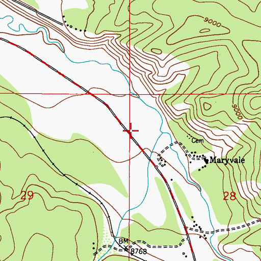Topographic Map of East Grand County Fire District 4 Main Station, CO