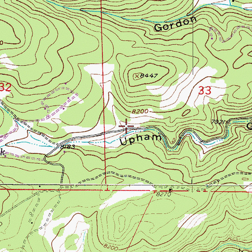 Topographic Map of Sugar Loaf Fire Protection District Station 3, CO