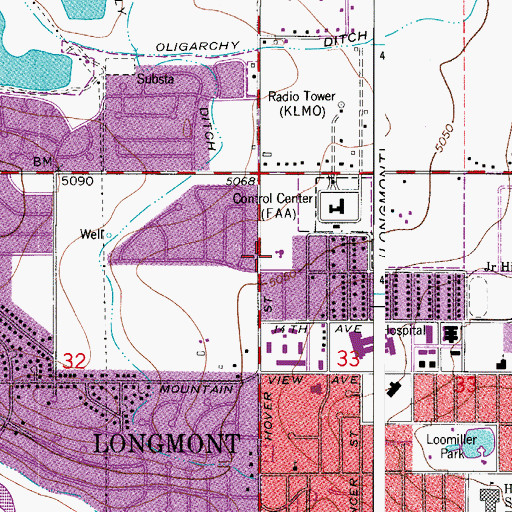 Topographic Map of Westview Presbyterian Church, CO