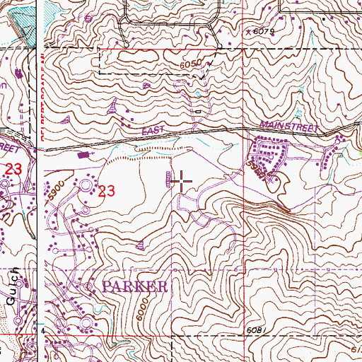 Topographic Map of Pioneer Elementary School, CO