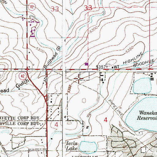 Topographic Map of Faith Bible Chapel, CO