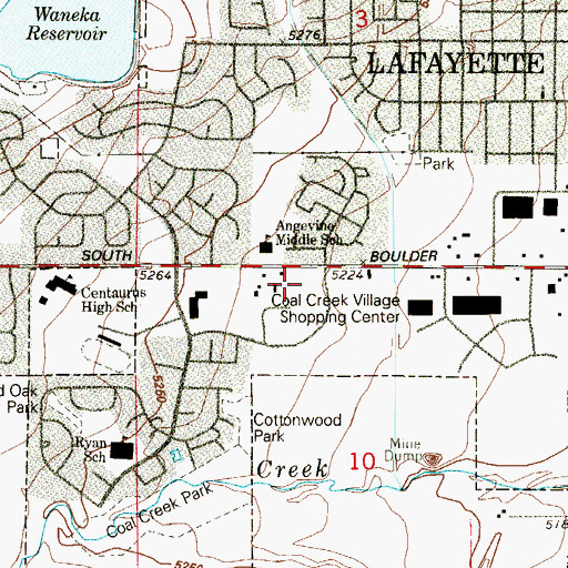 Topographic Map of Community Medical Center Lafayette, CO
