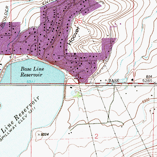 Topographic Map of Jehovah's Witnesses, CO