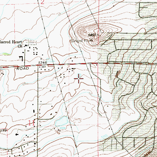 Topographic Map of Boulder Valley Christian Church, CO