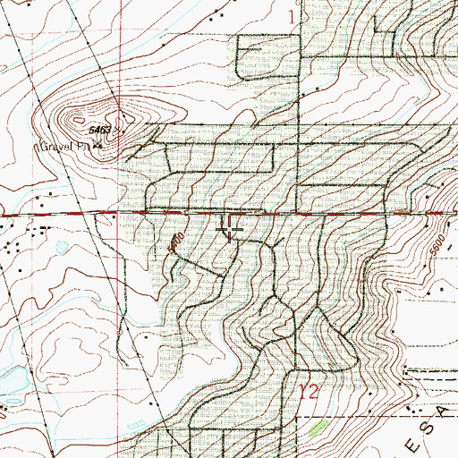 Topographic Map of Saint Ambrose Episcopal Church, CO
