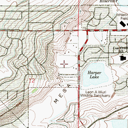 Topographic Map of New Hope Family Christian Center, CO