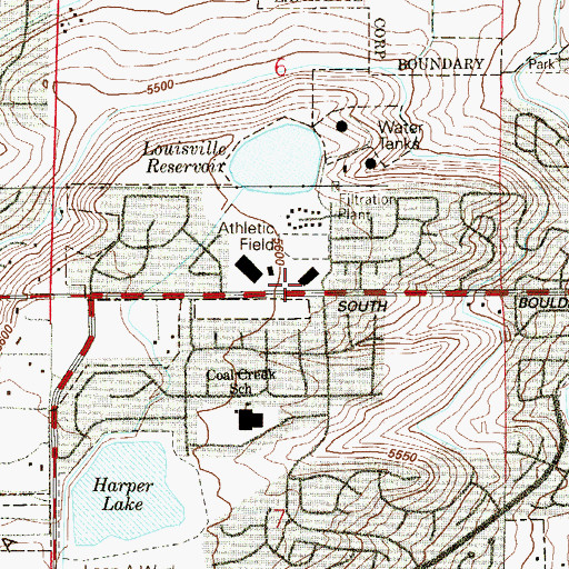 Topographic Map of The Church of Jesus Christ of Latter Day Saints, CO