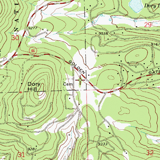 Topographic Map of Timberline Fire / Rescue Station 3, CO