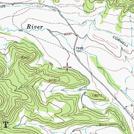 Topographic Map of Quatro Ditch, CO