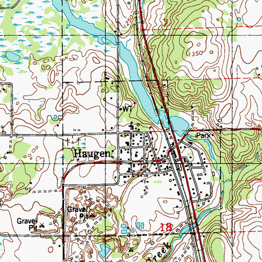 Topographic Map of Holy Trinity Catholic Church, WI