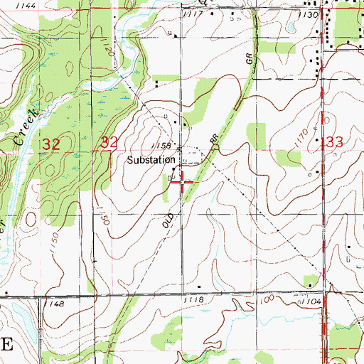 Topographic Map of Microwave Tower FCC Number 1035222, WI