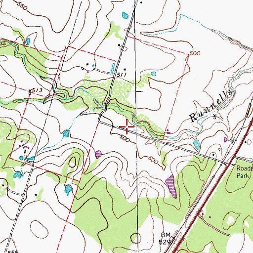 Topographic Map of JB Rodeo Arena, TX