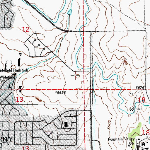 Topographic Map of Skinner Hill, CO