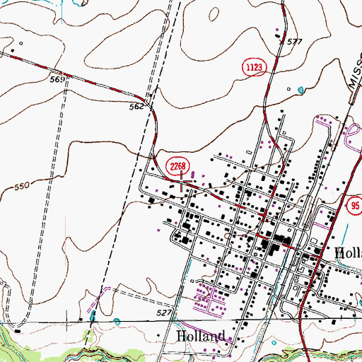 Topographic Map of Scott & White Emergency Medical Station, TX
