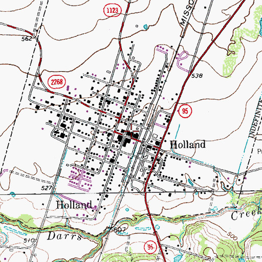 Topographic Map of Bell County Justice of the Peace Number 2 Courthouse, TX