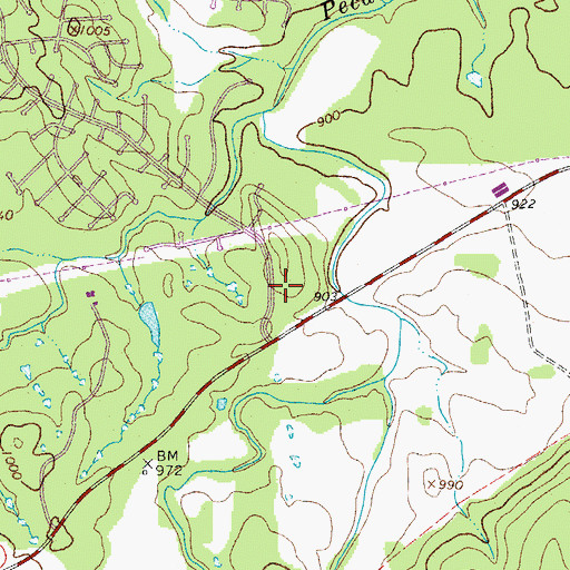 Topographic Map of Hoerster Lake Area Medical Center, TX