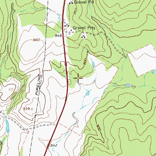 Topographic Map of First Assembly of God Church, TX