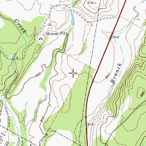 Topographic Map of Marble Falls Primary School, TX