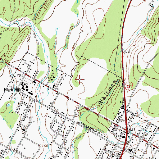 Topographic Map of Marble Falls Middle School, TX