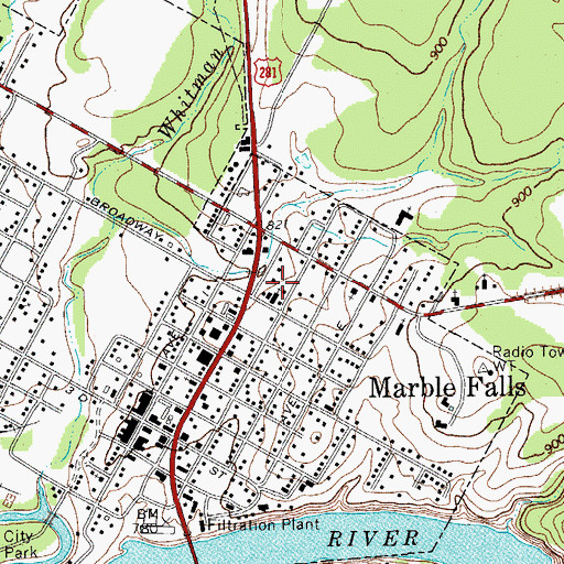 Topographic Map of La Iglesia De Cristo, TX