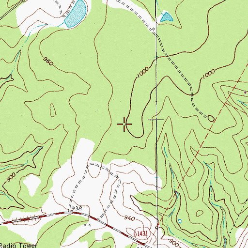 Topographic Map of Marble Falls High School, TX