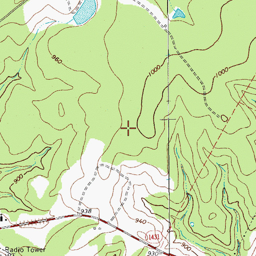 Topographic Map of Marble Falls High School Auditorium, TX