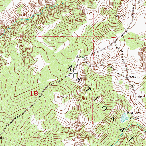 Topographic Map of Tathem Cemetery, CO