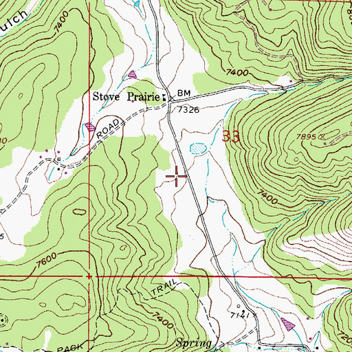 Topographic Map of Vannorsdel Family Cemetery, CO