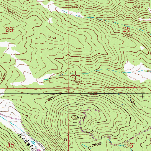Topographic Map of Williams Family Cemetery, CO