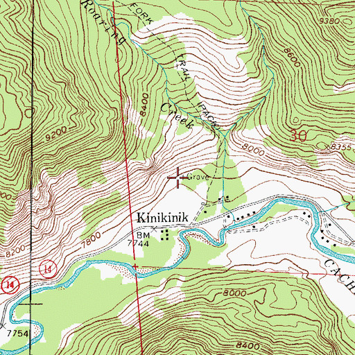 Topographic Map of Charles E Williams Grave, CO