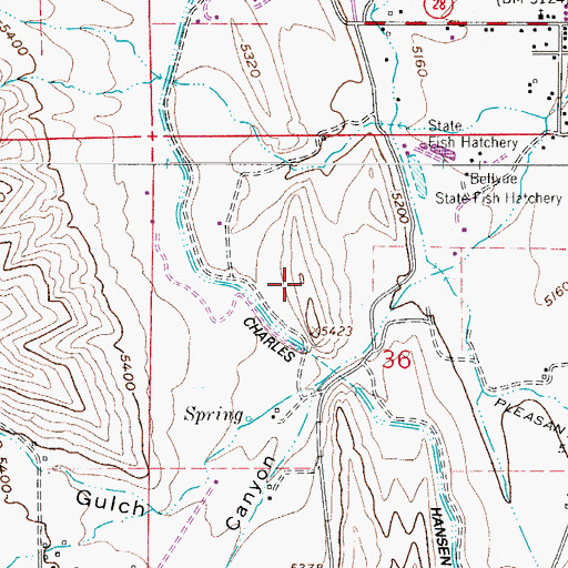 Topographic Map of U S Soldier Grave, CO