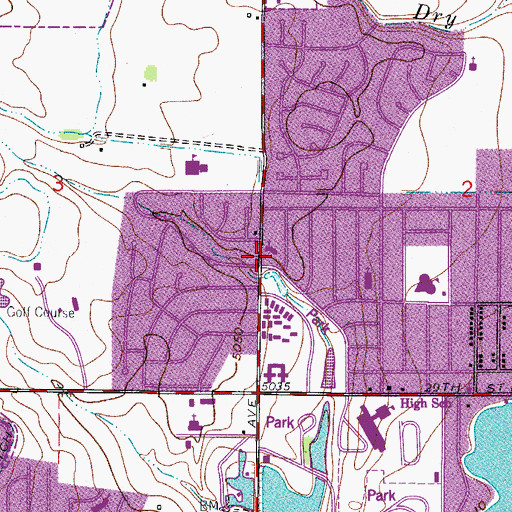 Topographic Map of All Saints Episcopal Church Columbarium, CO